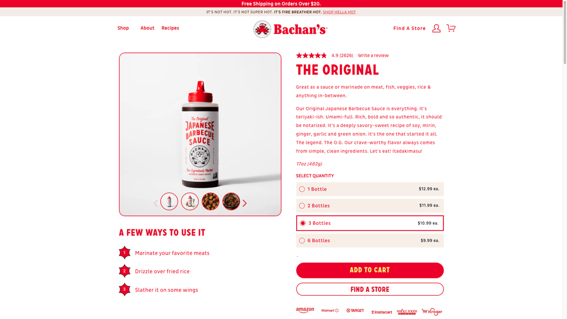 Product - Bachans BBQ Sauce